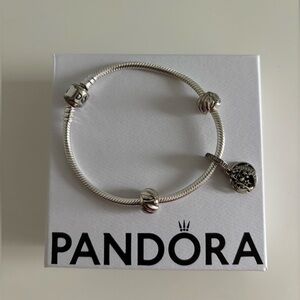 Pandora Silver Bracelet with Charms